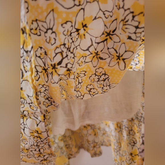 Ladies' Yellow and Black Floral Sundress - Picture 6 of 6